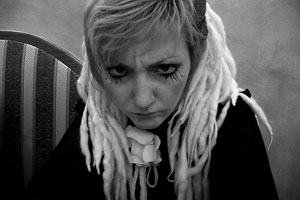 Foto di fotografia esposta: donna