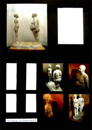 Foto di statue e opere dell'artista 