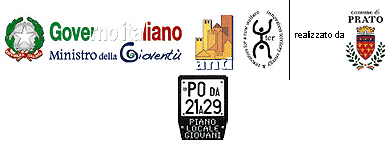 Loghi dei partner istituzionali del Piano Locale Giovani e logo PLG