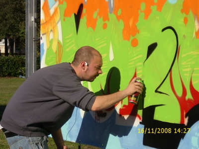 Particolare dell'artista Gabba.