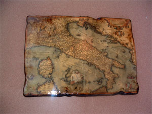 foto di mappa cartografica in legno 