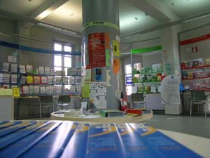 Foto dell'interno del Punto Giovani Europa