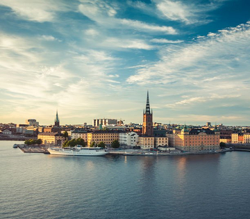 Veduta della città di Stoccolma