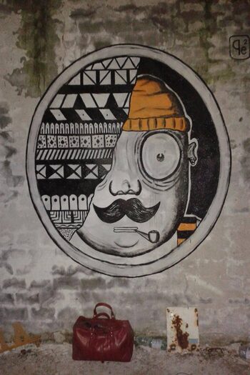 Murales ciclope di Pepe coibermuda - ph Rosetta Bonati