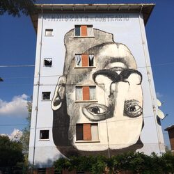 Murales realizzato durante il Restar ad Imola nel settembre 2016
