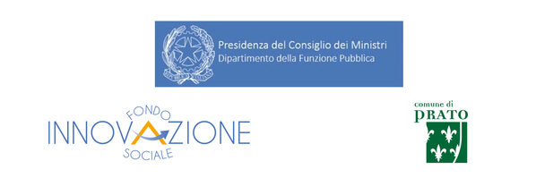  Loghi: Presidenza del Consiglio dei Ministri - Dipartimento della Funzione Pubblica, Fondo Innovazione Sociale, Comune di Prato