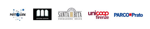 Logo Associazione Il Pentolone, Logo Officina Giovani, Logo Opera Santa Rita Fondazione Onlus, Logo UniCoop Firenze, Logo Parco*Prato